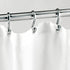 iDesign Axis Decorative Steel Shower Curtain Hooks - 2.91" x 0.5" x 2.11", Silver (Pack of 12)