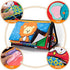 teytoy Tummy Time Floor Mirror with Crinkle Cloth Book and Teethers, High Contrast Black and White Baby Toys, Developmental Montessori Sensory Crawling Toy for Newborn Infant Toddler 0 3 6 Months Gift