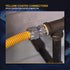Highcraft GUHD-ZD34-18Q Gas Line Hose 1'' O.D. x 18'' Length with 3/4 in. FIP x MIP Fitting, Yellow Coated Stainless Steel Flexible Connector, 18 Inches
