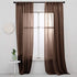 MRTREES Brown Sheer Curtains Living Room Curtain Sheers Bedroom Window Curtain Panels 95 inch Length Transparent Voile Drapes Rod Pocket Window Treatment 2 Panels