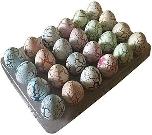 Jofan 24 PCS Dinosaur Eggs That Hatch Growing Easter Eggs with Mini Dinosaur Toys Inside for Kids Boys Girls Easter Basket Stuffers Gifts Fillers Party Favors Supplies