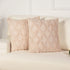 Throw Pillow Covers 18x18 inch Set of 2 by LEISIME,Soft Plush Velvet Pillow Cover Luxury Style,Decorative Boho Cushion Cover for Sofa,Bedroom Outdoor Couch (Cream Beige)