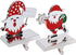 Santa Stocking Holders for Mantel Set of 2 - Metal Christmas Stocking Holder for Fireplace Christmas Stocking Hangers Mantle Stocking Hooks for Fireplace Shelf Christmas Holiday Decor(Santa)