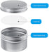 24 Pieces Round Tin Containers 4 oz Metal Tins Cans Aluminum Tin Storage Cans with 10 Sheets Label Sticker for Salve Spice Candy Candle Kitchen Small Items, Silver