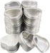 14-Pack 2oz Empty Heart Shaped Silver Metal Tins with Clear Window for Candle Making, Candies, Gifts & Treasures