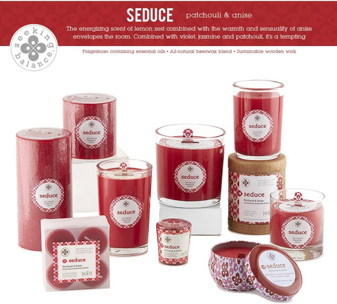 Root Candles, Seduce Seeking Balance Patchouli Anse 6.5 Ounce