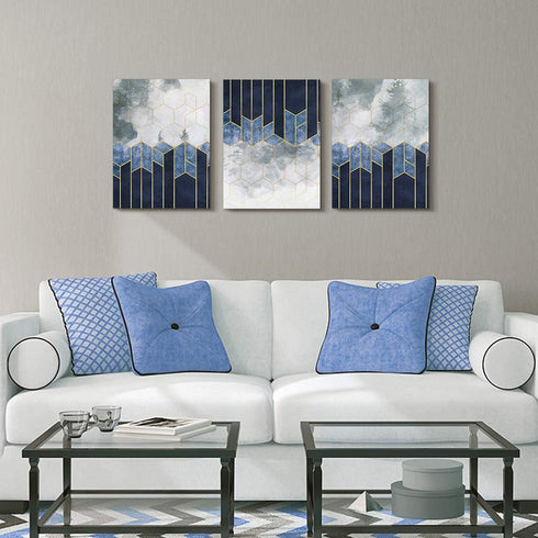 Family Wall Decor Living Room Modern Wall Decorations For Bedroom Canvas Wall Art For Office Black And White Abstract Art Paintings Geometric Canvas Art Kitchen Hang Pictures Artwork Home Decoration