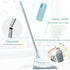 Multifunction Magic Broom, 4Ft Household Floor Squeegee with Long Handle, Indoor Brooms for Pet Hair, Adjustable Scraping Sweeper Glass Wiper for Living Room, Bathroom, Fur Remover(Green)