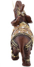 Hongzer Elephant Statue, Lucky Feng Shui Wood Grain Elephant Statue Sculpture Wealth Figurine Gift Home Decoration(L)