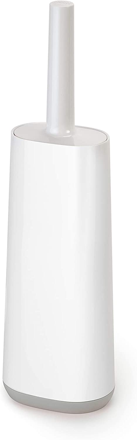 Toilet Brush with Slim Holder Flexible Anti-Drip
