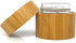 100ml Smell Proof Bamboo Stash Jar For Herbs And Spices | Quarter Oz Discreet Wood Scent Proof Container with Airtight Glass Jar