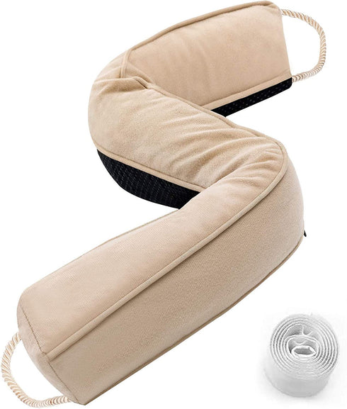 Sunolga 38" Weighted Door Draft Stopper Under Door Noise Air Stopper 2.2LB,Sound Proof Draft Guard for Doors and Windows,Machine Washable - Beige