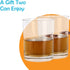 Houseables .308 Bullet Glasses, Glass Whiskey Cups, 9.5 OZ, 2 Pk, Rocks Cup, Drinking Lowball w/Round Embedded, Old Fashioned, Scotch, Bourbon, Copper Projectile, Cocktails, Gift Set, Gift for Men
