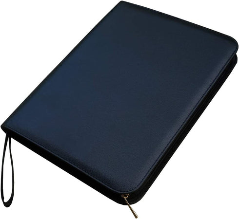 Large Capacity Fountain Pen Case PU Leather Black Color 48 Slots pen pouch bag