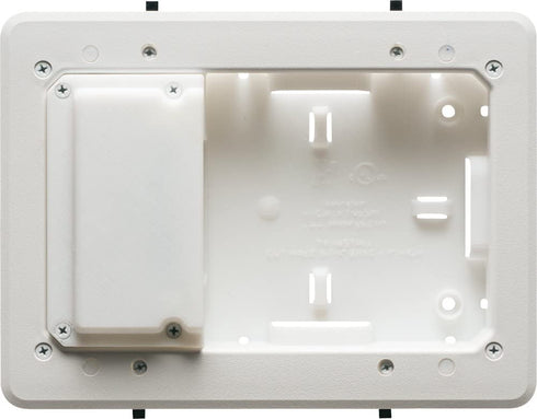 Arlington TVL508-1 Low Profile TV Box for Shallow Walls, 8-inch x 5-inch Box, 1/2-inch or 5/8-Inch Drywall, 1-Pack