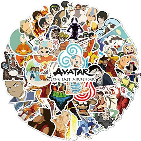 Avatar The Last Airbender Stickers 50PCSVariety Vinyl Waterproof Car Sticker Motorcycle Bicycle Luggage Decal Graffiti Patches Skateboard Stickers for Laptop Stickers (Avatar The Last Airbender)
