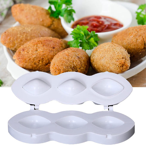 Meatball Mould,Durable DIY Plastic Meatball Mould,Meatball Fish Ball Burger Maker Mould,Manual Meatloaf Maker Press Tool,Kitchen Cooking Tools for Making Fried Kibbeh Cake Mould