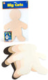 Hygloss Products Kid Shape Cuts Outs Assorted Multi-Cultural Paper - 16", 25 Pack (68253)