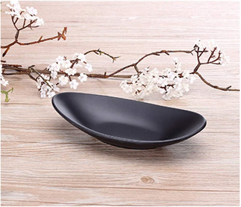Black Ring Dish Centerpiece Jewelry Tray Key Tray Organizer for entryway, Dresser Decor Key Dish Jewelry Bowl Decorative Dish (Oval)