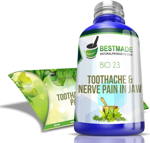 Toothache & Nerve Pain in Jaw Bio23, 300 pellets, For Relief of Trigeminal Neuralagia Associated Muscle Spasms, Painful Cavities, Tooth Sensitivity and Pain After Dental Work