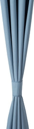 Amazon Basics Room Darkening Blackout Window Curtains with Grommets - 52 x 84-Inch, Light Blue, 2 Panels