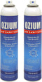 Ozium Air Sanitizer Reduces Airborne Bacteria Eliminates Smoke & Malodors Spray Air Freshener, Original, 8 Oz (2 Pack), Natural