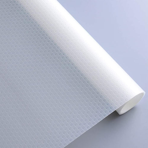 Bloss Shelf Liners Waterproof Non Adhesive Cabinet Liner for Bathroom, Kitchen, Desks, Cupboard, Refrigerator, ect, Clear Drawer Mat 17.7''×177''
