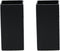 Serene Spaces Living Set of 2 Square Matte Black Ceramic Vase Modern Black Square Vase Adds a Sleek Look to Any Space, Use for Home D©cor, Event Centerpieces and Much More, 3 SQ x 6 H