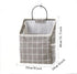 Wall Hanging Storage Bag, Waterproof Over The Door Closet Organizer Hanging Pocket Organizer for Bedroom, Bathroom, Linen Cotton (Gray)