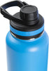 Thermoflask Double Stainless Steel Insulated Water Bottle with Two Lids, 32 Ounce, Capri