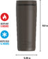 Guardian Collection by THERMOS Stainless Steel Tumbler 18 Ounce, Espresso Black