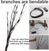 4PACK Branch Lights Aokely LED Branches Decorative Light Battery Powered DIY Tree Willow Branches Lamp for Home Holiday Party Decor Warm White -30Inch 20LEDs