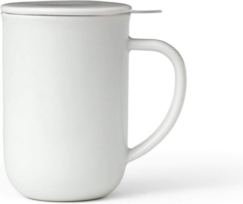 VIVA Minima Balance Tea Mug, Pure White, 17 Ounce