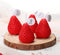 Nuanchu 8 Pieces Valentine Day Red Strawberry Candle Strawberry Shaped Scented Candle Mini Soy Wax Candle Small Scented Candle Wax Decorative Candle for Bedroom Bathroom Decoration Parties, 2 Packs