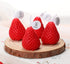 Nuanchu 8 Pieces Valentine Day Red Strawberry Candle Strawberry Shaped Scented Candle Mini Soy Wax Candle Small Scented Candle Wax Decorative Candle for Bedroom Bathroom Decoration Parties, 2 Packs