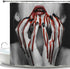 Hiyoo Halloween Horror Scary Bloody Shower Curtain with Hooks, Hallowmas Theme Bathroom Decor Bathtub Waterproof Shower Curtain Sets - Vampire Girl 60" W x 72" L