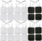 OUDYSCARE TENS Unit Replacement Pads - Compatible with AUVON TENS 7000 EMS Machine - 24Pcs 2"x2" Self-Adhesive Reusable Electrodes Pads for Lower Back , Arm , Leg and Pain Relief