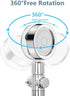 Handheld Shower Head Turbocharged Unique Propeller Design with Filter and Pause Switch Adjustable Flow, 360 Degrees Rotating(Blue)