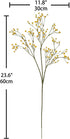 10 Pcs Baby's Breath Artificial Flowers Bulk 3 Branches Faux Baby Breath Plastic Flowers Fake Gypsophila Flower Arrangement for Crafts Fake Flowers Bouquet for Wedding Home Decor Yellow Baby Breath