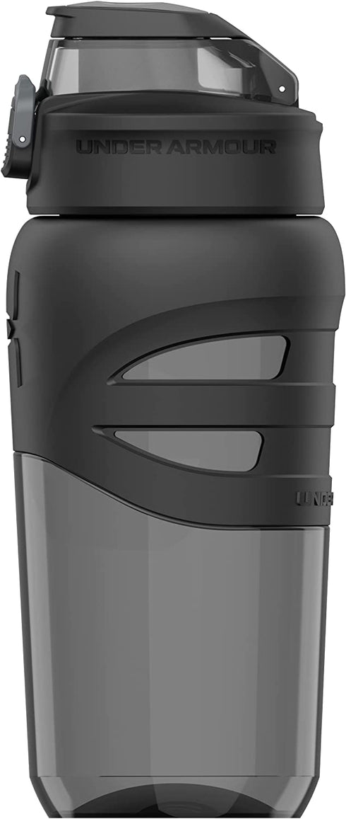Under Armour 18oz Grip Water Bottle, Pro Lid Cover, Silicone Body Grip, Shatter Proof, Stain & Odor resistant, Good for Kids, All Sports, Baseball, Basketball, Football