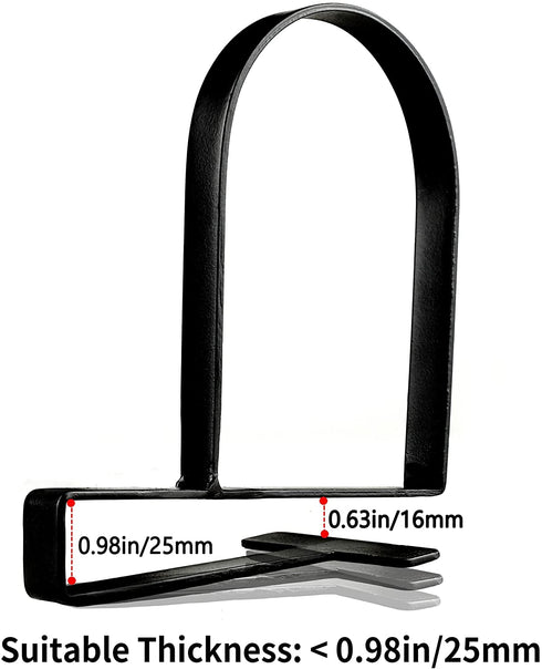 Bookends for Shelves - Heavy-Duty Clamped Book Ends Book Shelf Holders, Non-Skid Bookends Stoppers Supports (Black, 2)