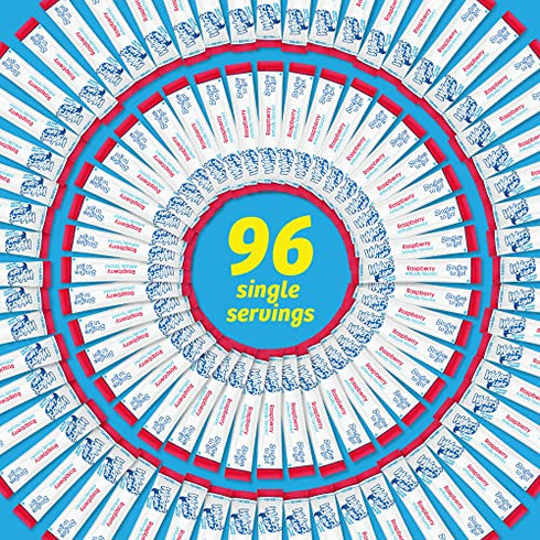 Wyler's Light Singles To Go Powder Packets, Water Drink Mix, Raspberry, 8 Packets per Box, 96 total Packets (Pack of 12)
