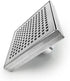 Neodrain 6-Inch Square Shower Drain with Removable Quadrato Pattern Grate,Brushed 304 Stainless Steel, with WATERMARK&CUPC Certified