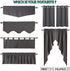 NICETOWN Kitchen Curtains Valances - Half Window Topper Treatment Scalloped Valances Tiers for Living Room/Bedroom/Bathroom/Office Decor, 52" W by 18" Long, Sea Teal, 2 Panels