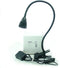 QUANS 5W Clip on Clamp Gooseneck COB LED Desk Table Light lamp Cool White 19inch Neck Black