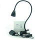 QUANS 5W Clip on Clamp Gooseneck COB LED Desk Table Light lamp Cool White 19inch Neck Black