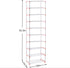 Xerhnan 10-Tier Stackable Small Shoe Rack, Lightweight Shoe Shelf Storage Organizer for Entryway, Hallway and Closet (Pink)