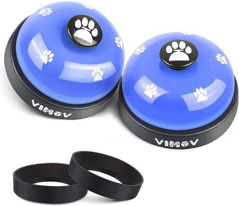 VIMOV Pet Training Bells, Set of 2 Dog Bells for Potty Training and Communication Device Blue…