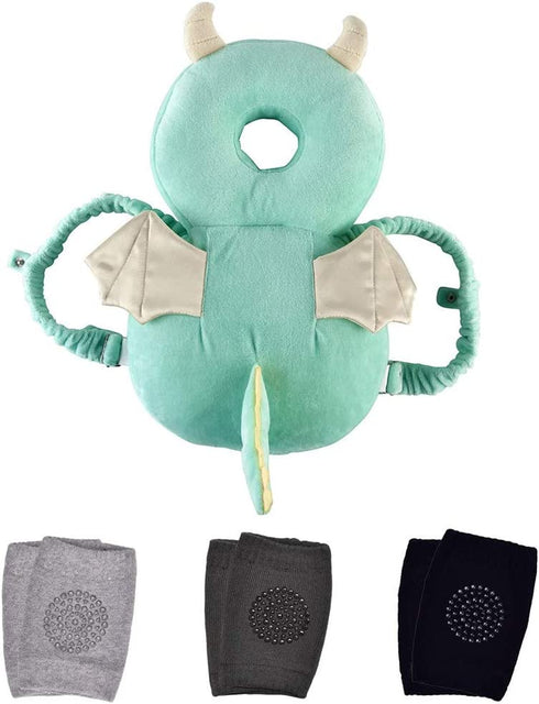 Baby Head Protector, Baby Walking Head Protection Backpack, Baby crawling Head Protection Backpack cushion, Adjustable Toddlers Head Safety Pad pillow Cushion, Suitable for Age 4-30 Months