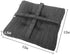 baibu 12 Inches Square Seat Cushion, Super Soft Bar Stool Square Seat Cushion with Ties- One Pad Only, Gray-Black (12'' (30CM))